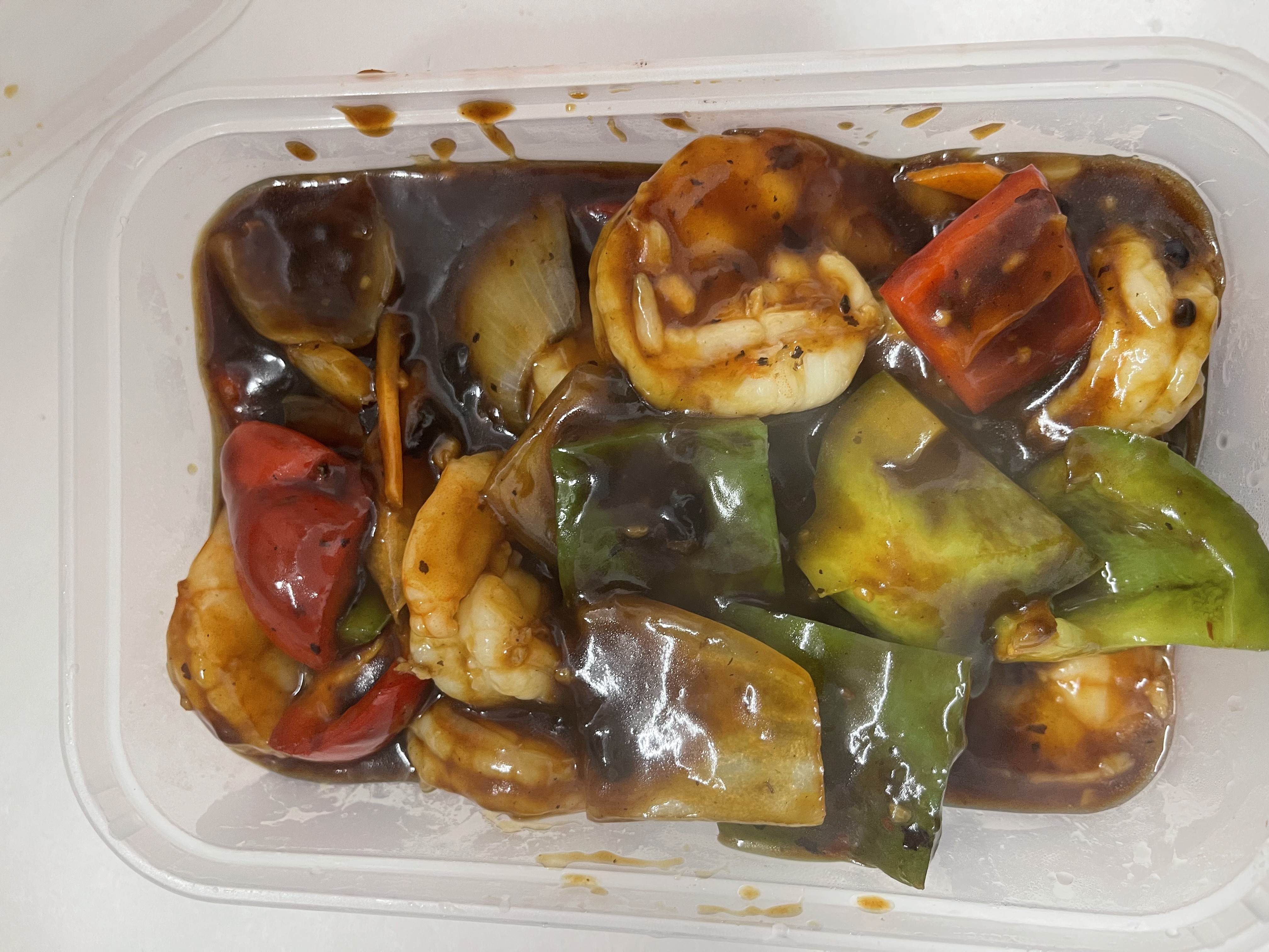 King Prawn Green Pepper in Black Bean Sauce