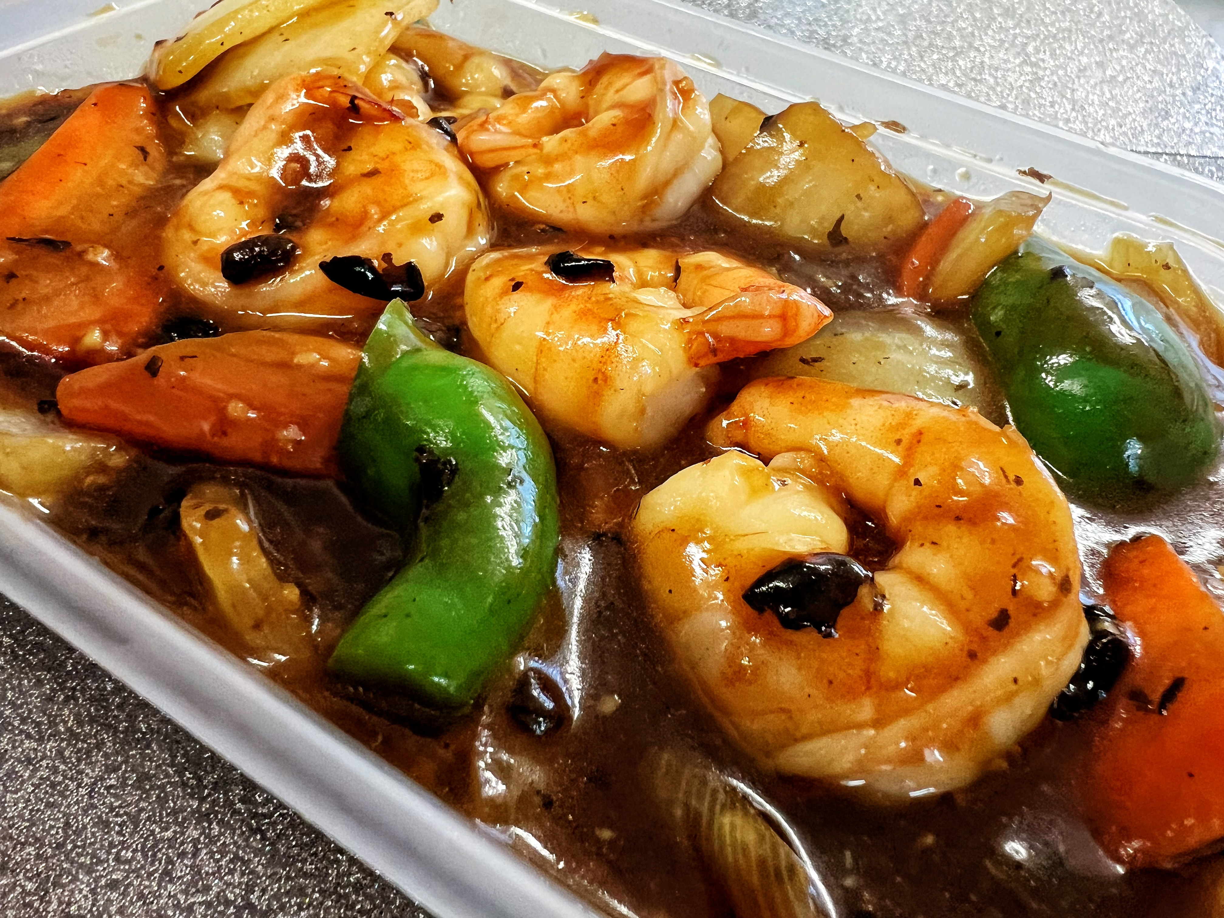 King Prawn Green Pepper in Black Bean Sauce