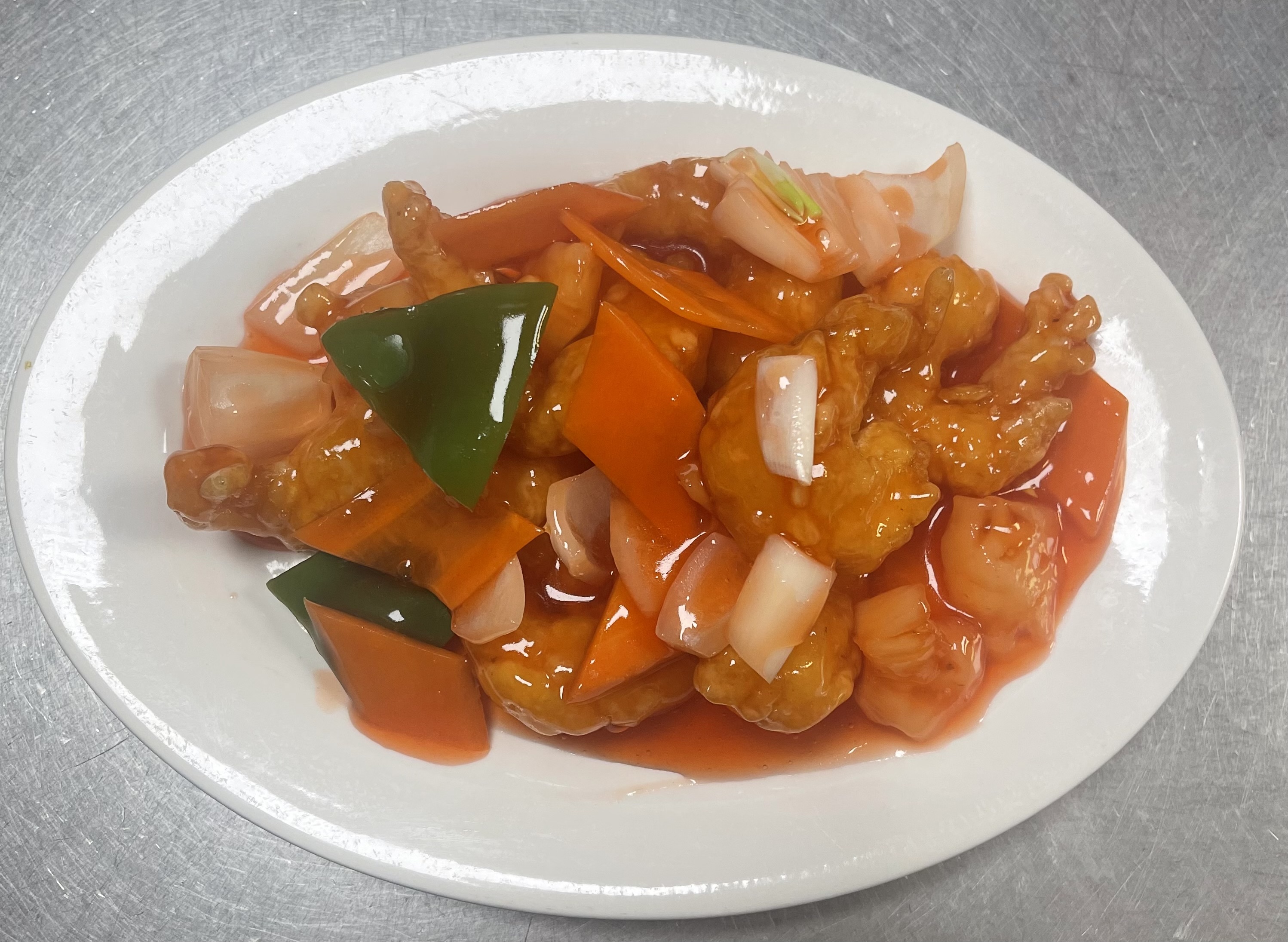 Sweet & Sour King Prawns 