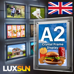 A2 | LED  Crystal Frame Backlit Display Lightbox