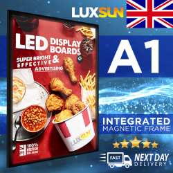 A1 | LED Backlit Display Lightbox Magnetic Frame