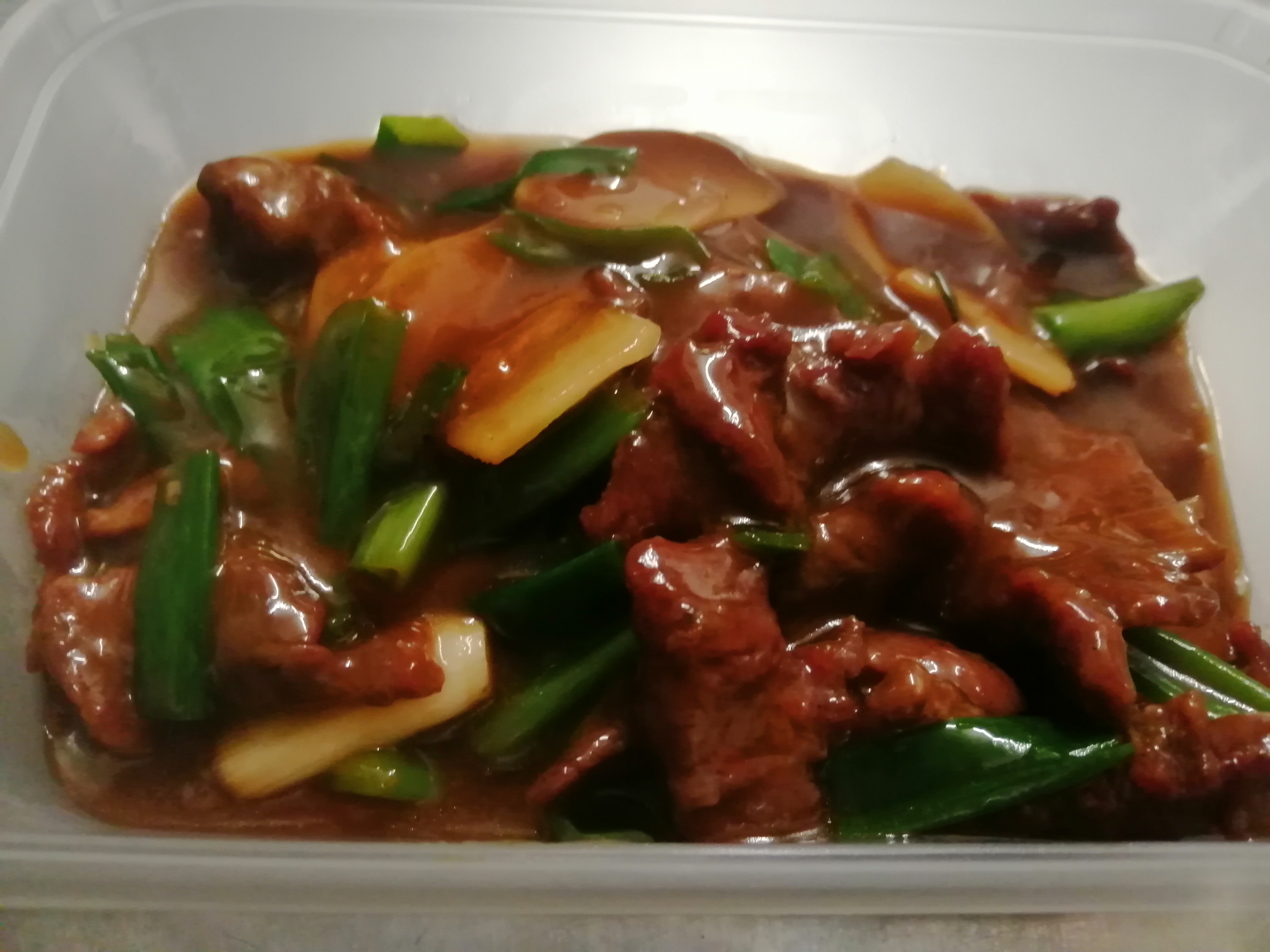 Fillet Steak with Ginger & Spring Onion 