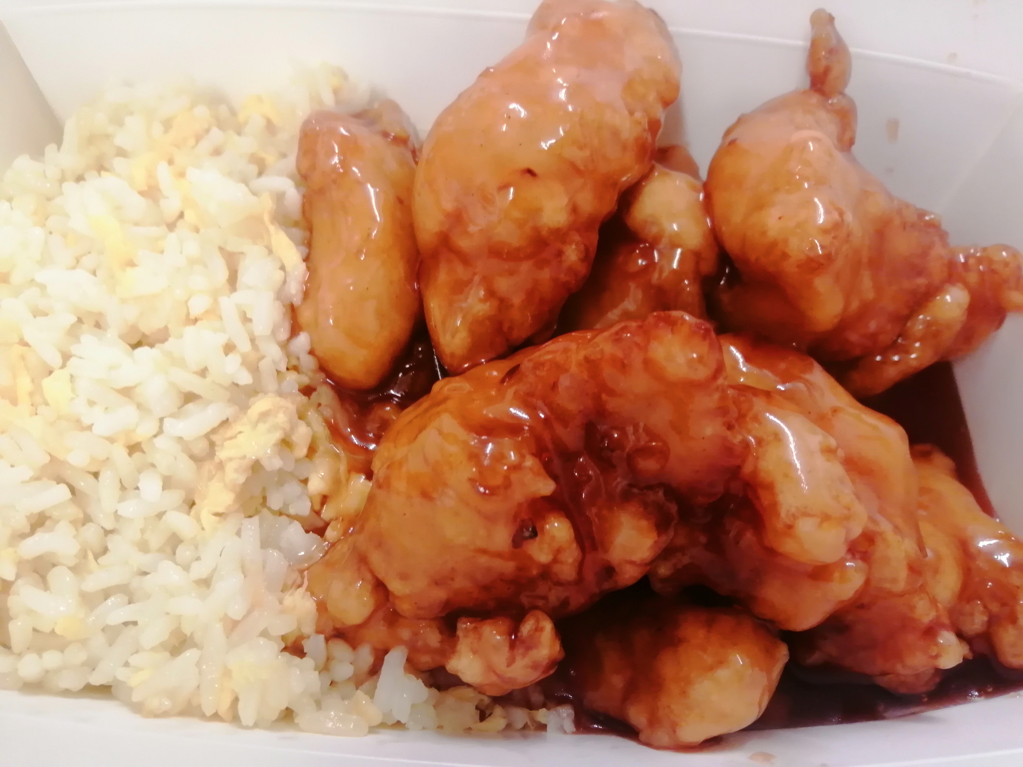 Sichuan Chicken with Egg Fried Rice
